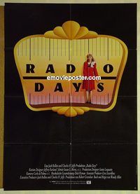 t723 RADIO DAYS German movie poster '87 Woody Allen, Mike Starr