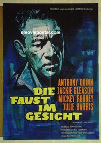 t726 REQUIEM FOR A HEAVYWEIGHT German movie poster '62 boxing!