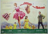 t525 SOUND OF MUSIC German 33x47 movie poster '65 Julie Andrews
