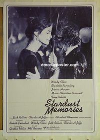 t751 STARDUST MEMORIES German movie poster '80 Woody Allen, Rampling