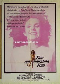 t771 UNMARRIED WOMAN German movie poster '78 Jill Clayburgh, Bates