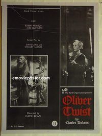 t379 OLIVER TWIST Indian movie poster R60s Alec Guinness
