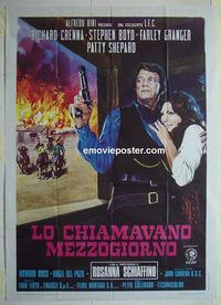 t387 MAN CALLED NOON Italian one-panel movie poster '73 Crenna, Boyd
