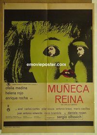 t420 QUEEN DOLL Mexican movie poster '71 Enrique Rocha, horror!