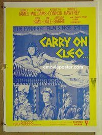 t406 CARRY ON CLEO New Zealand daybill movie poster '65 English sex!