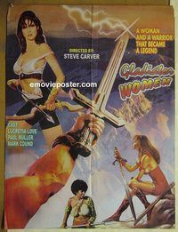 t816 ARENA Pakistani movie poster '74 Gladiator Women!