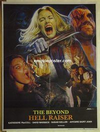 t831 BEYOND Pakistani movie poster '81 Lucio Fulci, horror art!