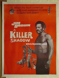 t839 BLACK GUNN Pakistani movie poster '72 Jim Brown, Landau