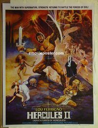 u002 HERCULES 2 Pakistani movie poster '85 Lou Ferrigno