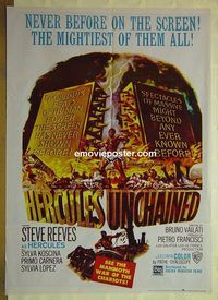 u003 HERCULES UNCHAINED Pakistani movie poster '60 Steve Reeves