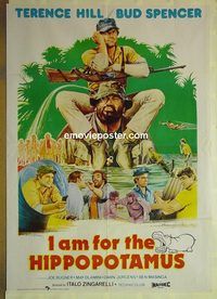 u012 I'M FOR THE HIPPOPOTAMUS Pakistani movie poster '79 Terence Hill