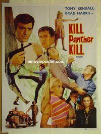 u030 KILL PANTHER KILL Pakistani movie poster '68 Tony Kendall