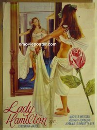 u037 LADY HAMILTON Pakistani movie poster '68 Michele Mercier