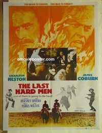 u040 LAST HARD MEN Pakistani movie poster '76 Charlton Heston