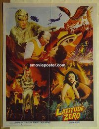 u041 LATITUDE ZERO Pakistani movie poster '70 Ishiro Honda