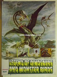 u042 LEGEND OF DINOSAURS & MONSTER BIRDS Pakistani movie poster '77