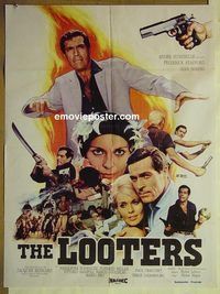 u051 LOOTERS Pakistani movie poster '82 Jean Seberg, Stafford