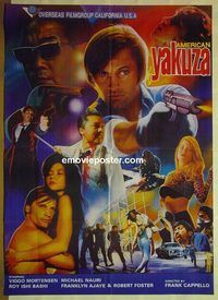 t810 AMERICAN YAKUZA Pakistani movie poster '95 Viggo Mortensen!