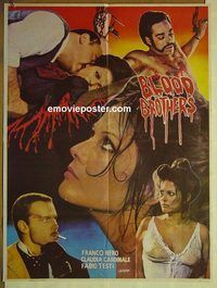 t850 BLOOD BROTHERS Pakistani movie poster '73 Franco Nero, Cardinale