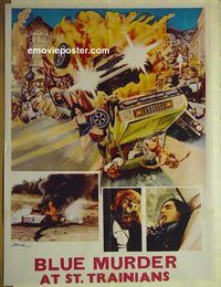 t854 BLUE MURDER AT ST TRINIAN'S Pakistani movie poster '57 English!