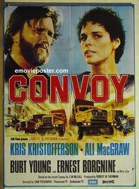 t889 CONVOY Pakistani movie poster '78 Kris Kristofferson