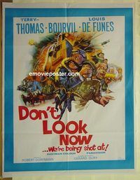 t914 DON'T LOOK NOW WE'RE BEING SHOT AT Pakistani movie poster '66