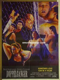 t915 DOPPELGANGER Pakistani movie poster '93 Drew Barrymore horror!