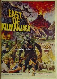 t927 EAST OF KILIMANJARO Pakistani movie poster '62 Africa!