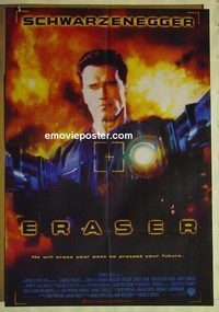 t933 ERASER Pakistani movie poster '96 Arnold Schwarzenegger
