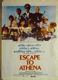 t934 ESCAPE TO ATHENA Pakistani movie poster '79 Roger Moore