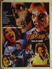 t937 EVIL DEAD 2 Pakistani movie poster '87 Sam Raimi, Bruce Campbell