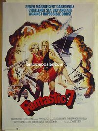 t941 FANTASTIC 7 Pakistani movie poster '79 Christopher Connelly