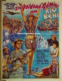 t978 GOLDEN GODDESS OF RIO BENI style B Pakistani movie poster '64 Brice