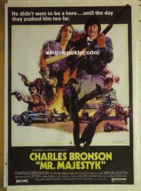 u083 MR MAJESTYK Pakistani movie poster '74 Charles Bronson