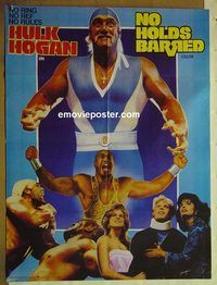 u102 NO HOLDS BARRED Pakistani movie poster '86 Hulk Hogan