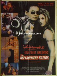 u137 REPLACEMENT KILLERS Pakistani movie poster '98 Chow Yun-Fat