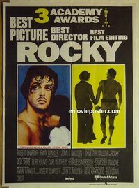 u140 ROCKY Pakistani movie poster '77 Sylvester Stallone