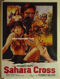 u146 SAHARA CROSS Pakistani movie poster '77 Franco Nero, Constantin