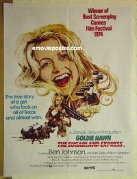 u202 SUGARLAND EXPRESS Pakistani movie poster '74 Steven Spielberg