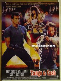 u210 TANGO & CASH Pakistani movie poster '89 Kurt Russell, Stallone