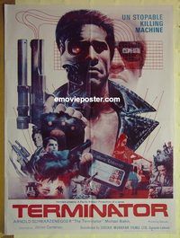 u217 TERMINATOR Pakistani movie poster '84 Arnold Schwarzenegger
