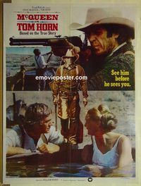u230 TOM HORN Pakistani movie poster '80 Steve McQueen, Linda Evans