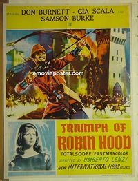 u239 TRIUMPH OF ROBIN HOOD Pakistani movie poster '62 Don Burnett