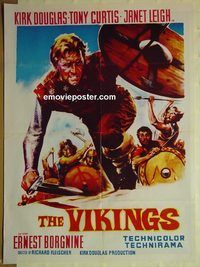 u248 VIKINGS Pakistani movie poster '58 Kirk Douglas, Tony Curtis