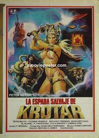t456 SWORD OF THE BARBARIANS South American movie poster '83 Tarantini