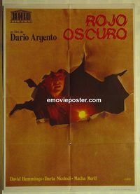 t428 DEEP RED Spanish movie poster '75 Dario Argento, Hemmings
