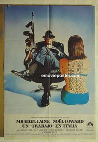 t438 ITALIAN JOB Spanish movie poster '69 Michael Caine