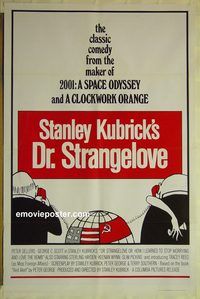 v009 DR STRANGELOVE one-sheet movie poster R72 Scott, Stanley Kubrick