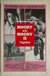 v022 ROCKY/ROCKY 2 one-sheet movie poster '80 Sylvester Stallone