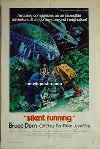 v025 SILENT RUNNING one-sheet movie poster '72 Bruce Dern